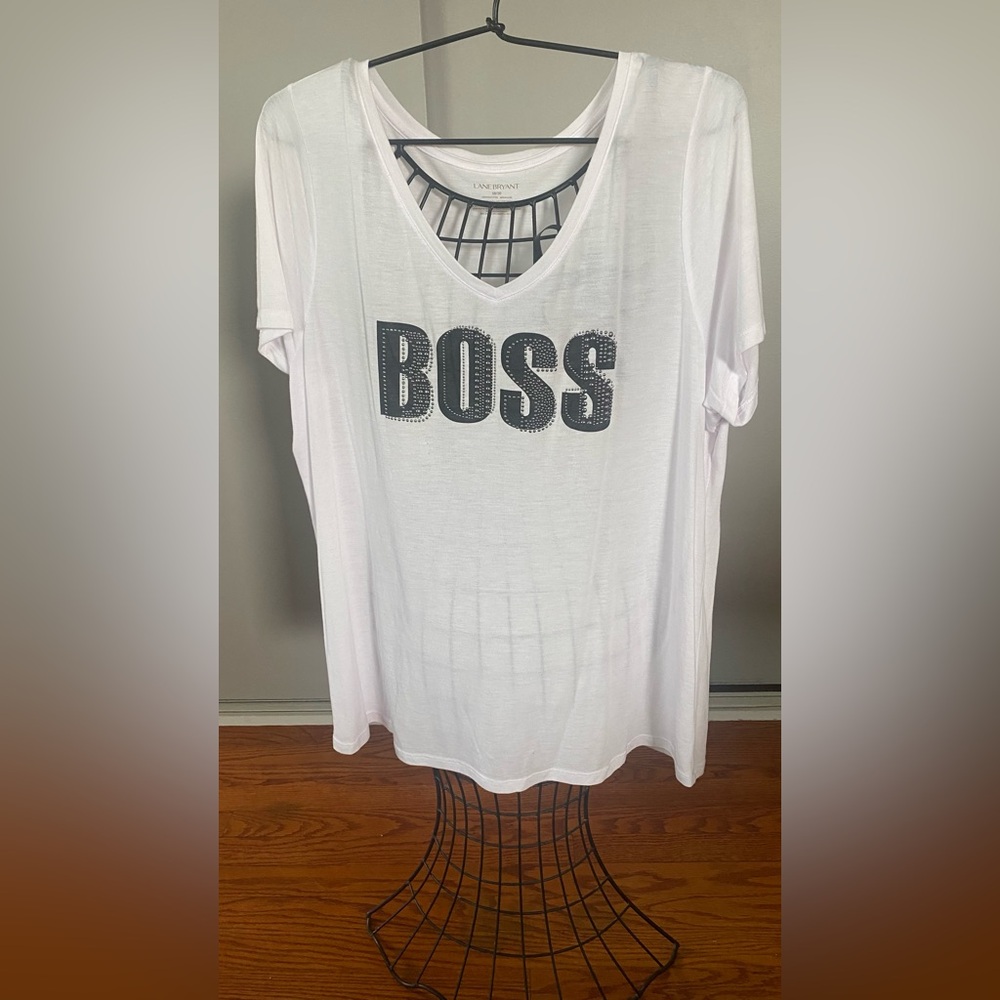 BOSS White Graphic T-Shirt